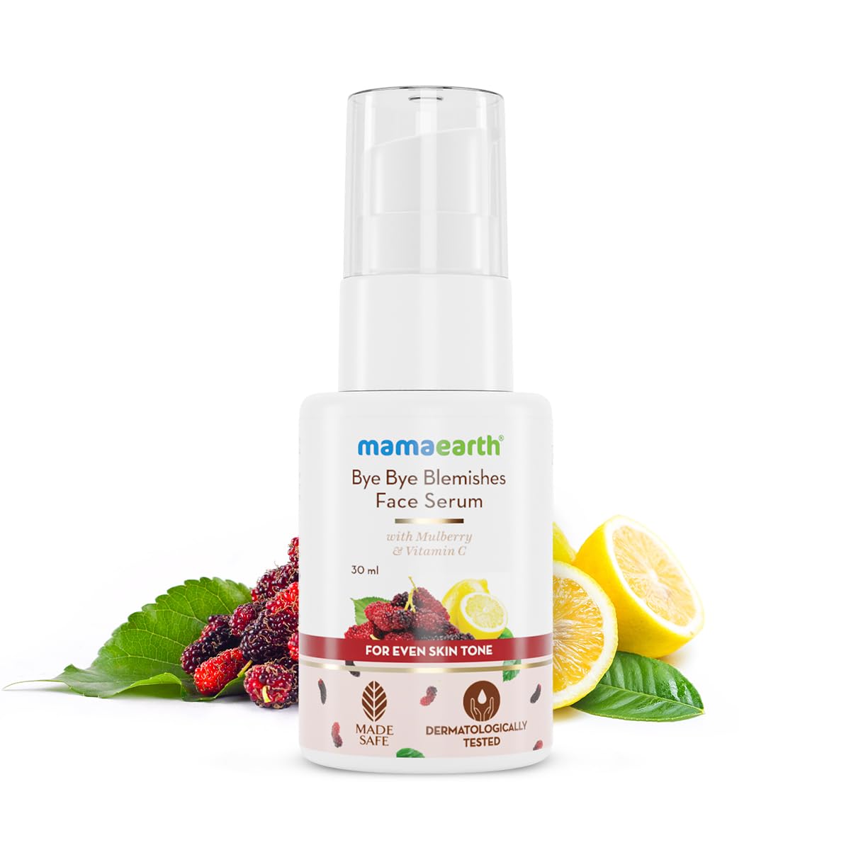 Mamaearth Bye Bye Blemishes Face Serum with Mulberry and Vitamin C for Pigmentation & Dark Spots | Brightens & Evens Skin Tone | Glycolic Acid | Alpha Arbutin (30 ml)